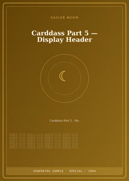 Carddass Part 5